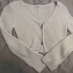 White Garage Sweater